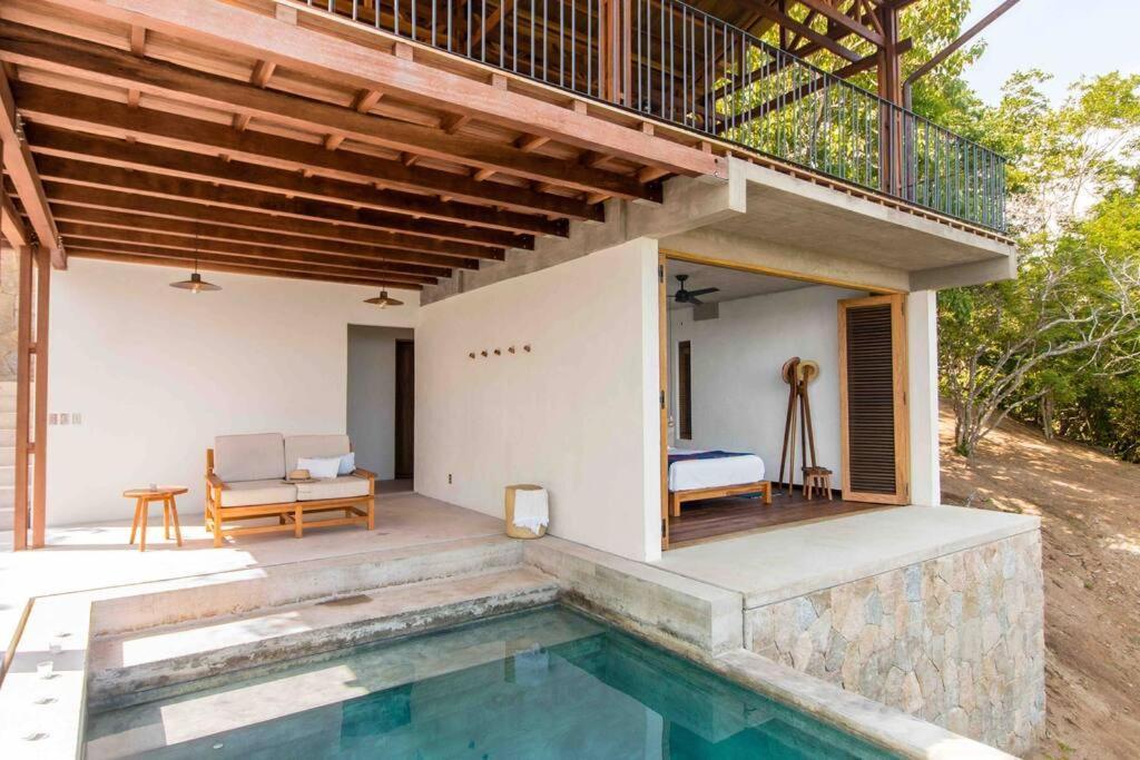 Casa La Distancia Mazunte Sustainable House Villa Exterior photo